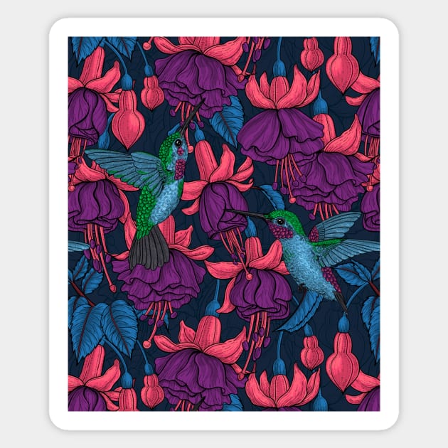 Hummingbird garden Sticker by katerinamk